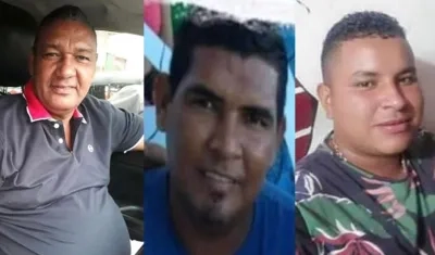  Roger Jacinto Pérez Barrios, asesinado en Soledad; José Miguel Cantillo Parejo, ultimado en el barrio Santo Domingo de Barranquilla; y  Brayner Rafael Gamarra Solano, asesinado en Rebolo.