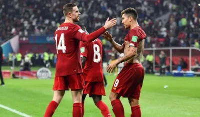 Firmino celebra el gol del título en el Mundial de Clubes. 