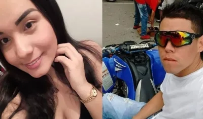 Yesica Mora y Antony de Jesús Lara, dos de los jóvenes fallecidos en el accidente.