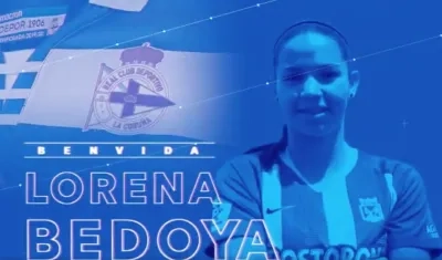 Así anunciaron a la colombiana. 