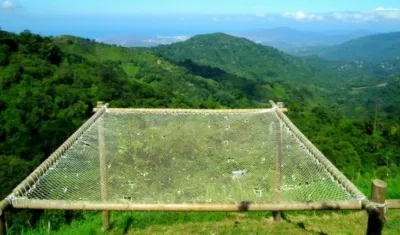 Uno de los atractivos del hostal Casa Elemento, en Minca.