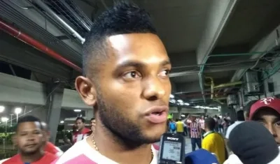 Miguel Ángel Borja, delantero colombiano. 