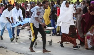 Imagen de las personas heridas.