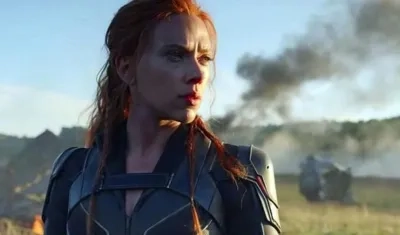 Scarlett Johansson, como la Viuda Negra de Marvel.