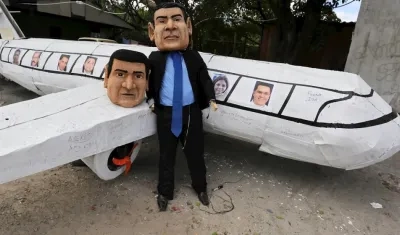 Juan Orlando Hernández y su hermano Juan Antonio Hernández.