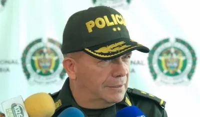 General Ricardo Alarcón, Comandante de la Policía Metropolitana de Barranquilla.
