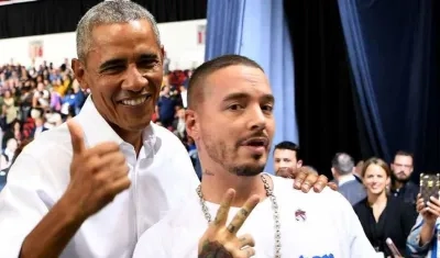 Barack Obama y J Balvin.