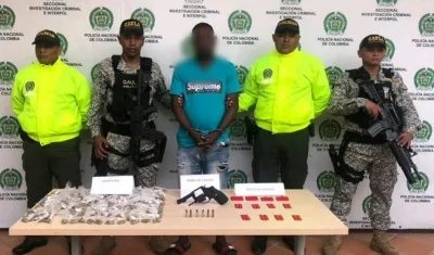 Carlos Andrés Chavez de la Rosa, alias ‘Mente', capturado por las autoridades.