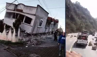  Autoridades evalúan los daños en algunos lugares afectados.