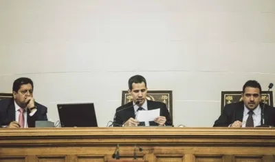 Juan Guaidó, jefe del Parlamento y autoproclamado presidente encargado de Venezuela.