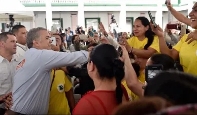 El Presidente Iván Duque en Manizales.