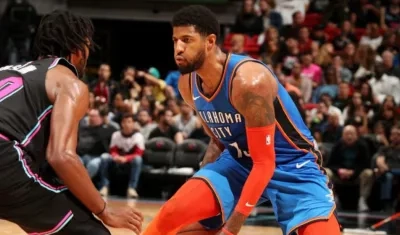 Paul George logró 43 puntos en la noche de este viernes. 
