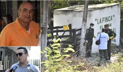 Jaime Herrán Oviedo fue asesinado en su finca junto con otras tres personas. Abajo, su hijo Víctor, quien encontró los cuerpos.