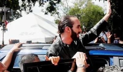 Nayib Bukele, de la derechista Gran Alianza por la Unidad Nacional (GANA).