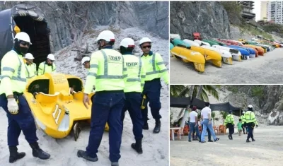 Las bicicletas fueron retiradas de la zona y la playa por la UDEP.