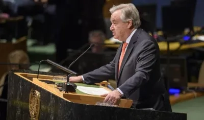 António Guterres, Secretario General de la ONU.