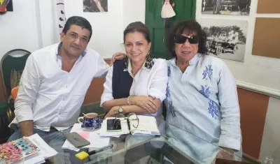 Reunión de Remberto Quintero, de Atención y Prevención de Desastres, Carla Celia y Jairo Polo.