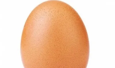 La famosa fotografía del huevo.