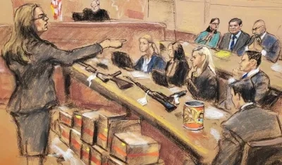 Imagen de la audiencia contra el narcotraficante.