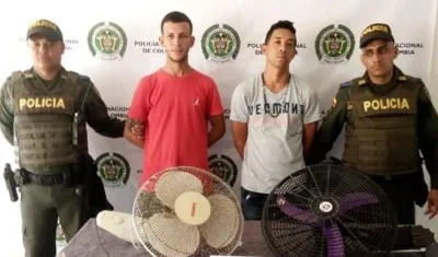 Los capturaron en Polonuevo por robar los abanicos de un centro de desarrollo infantil.