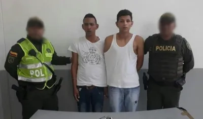 Los capturados fueron conducidos a la URI de la Fiscalía.