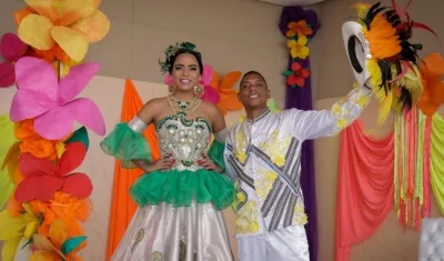 Yiswall Escárraga y Jonatan Gamarra Reyes del Carnaval  LGTBI del Atlántico.