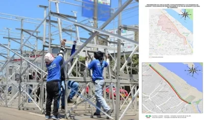 Secretaría de Tránsito implementó cambios viales.