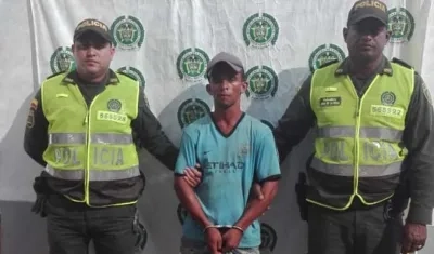 El presunto homicida de la mujer en Pivijay. 