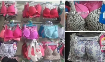 Estos eran los brasieres que vendían en el establecimiento del Manicomio.