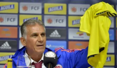 Carlos Queiroz, técnico portugués de la Selección Colombia. 