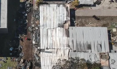 Así quedaron las instalaciones del club tras el incendio.