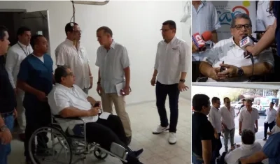 Gobernador durante su visita al CARI