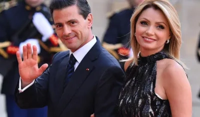 Enrique Peña Nieto y la actriz Angélica Rivera.