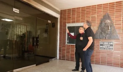 El Gobernador Eduardo Verano durante la visita a la Universidad del Atlántico.