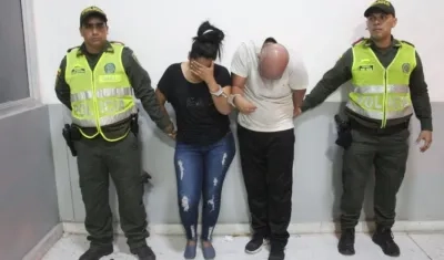 Andrea Juliana Herrera Corzo y Gabriel Enrique Duarte Serrano, capturados.