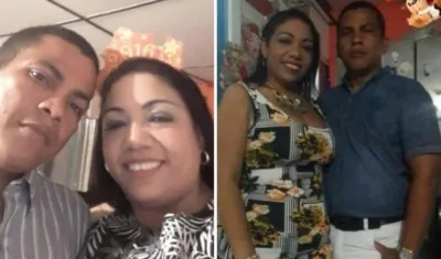 La pareja de esposos.