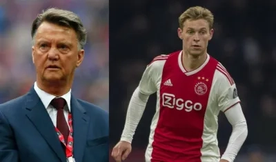 Louis Van Gaal elogió a  Frenkie de Jong.