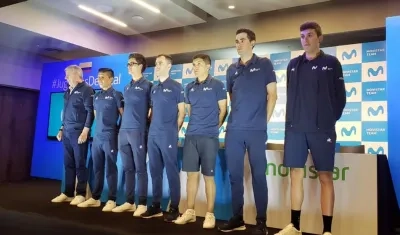 Presentación del Movistar Team.