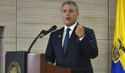 Iván Duque, presidente de Colombia.