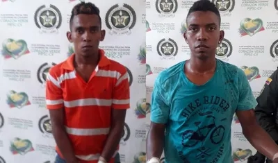 Los dos presuntos autores del homicidio.