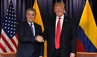 Presidente Duque saluda a su homólogo Donald Trump.