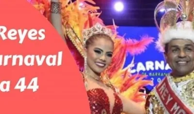 Kelly Restrepo y Pedro Tapias Reyes del Carnaval de la 44 2019.