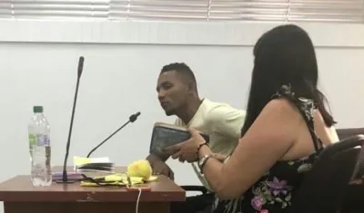 Alias 'El Puma', en plena audiencia.