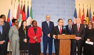 Jorge Arreaza, en la sede de la ONU.