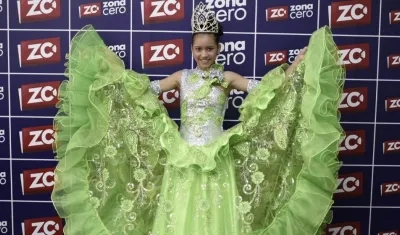 María Valentina Gil Manotas, Reina Infantil del Carnaval de Luruaco.