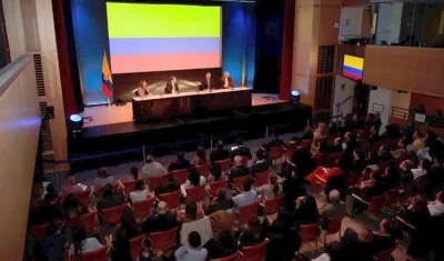 Presidente Duque estuvo en un encuentro con la comunidad colombiana que vive en el área de la capital de Estados Unidos.