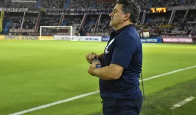 Luis Fernando  Suárez, DT del Junior.