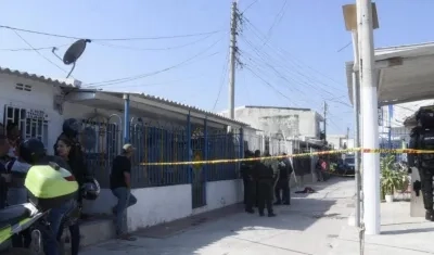 Lugar donde ocurrieron los hechos en el barrio Universal de Barranquilla