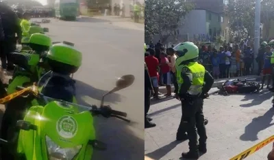 Accidente ocurrido en la tarde