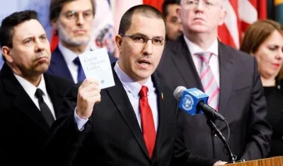 El Canciller de Venezuela, Jorge Arreaza.